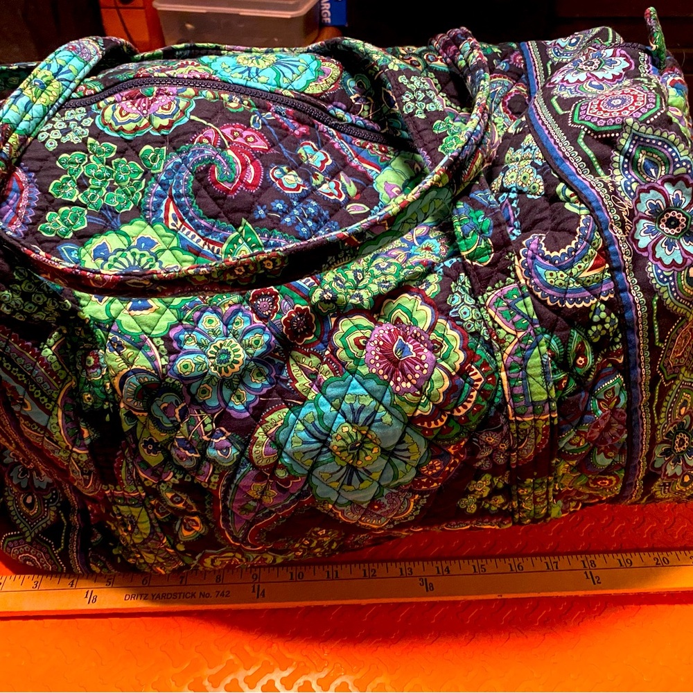Vera Bradley Blue Rhapsody Duffel and Coin Pouch